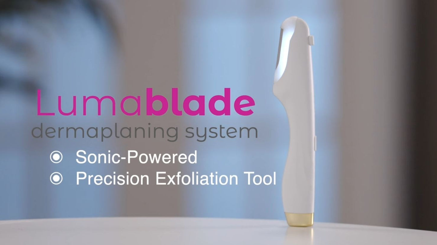LumaBlade – Exfoliation and Peach Fuzz Hair Removal w/ Red Light Therapy