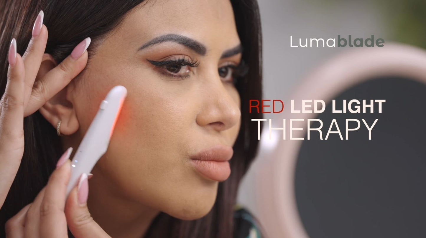 LumaBlade – Exfoliation and Peach Fuzz Hair Removal w/ Red Light Therapy