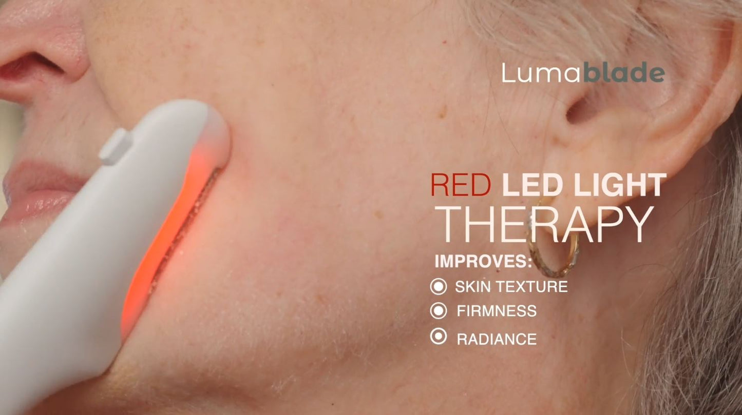 LumaBlade – Exfoliation and Peach Fuzz Hair Removal w/ Red Light Therapy