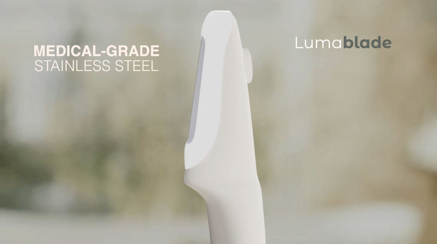 LumaBlade – Exfoliation and Peach Fuzz Hair Removal w/ Red Light Therapy