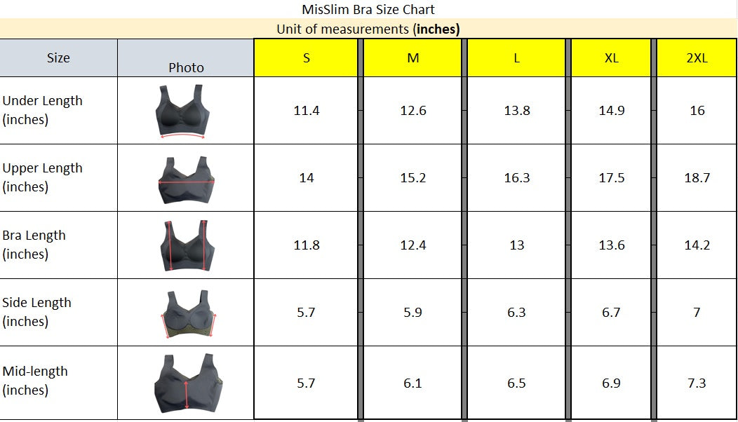 MisSlim Shapewear Bra - 2 Pack